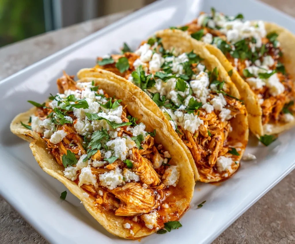 chicken tinga tacos