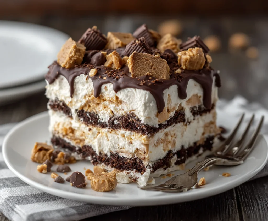 chocolate peanut butter icebox cake