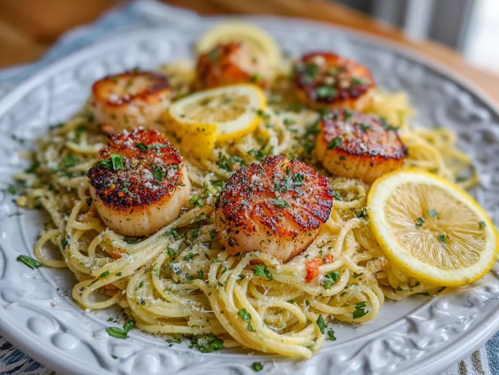 scallops pasta