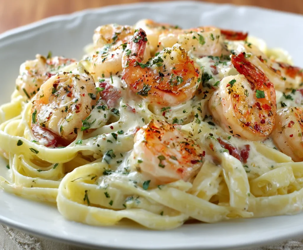 shrimp fettuccine alfredo