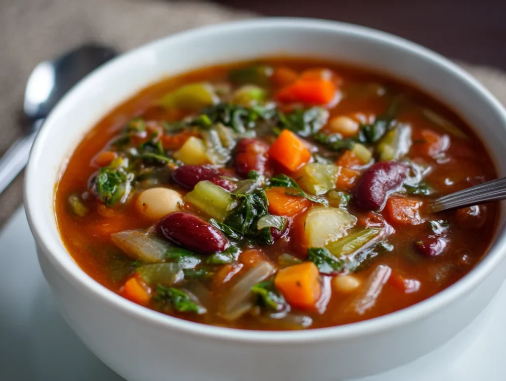 3 bean minestrone soup