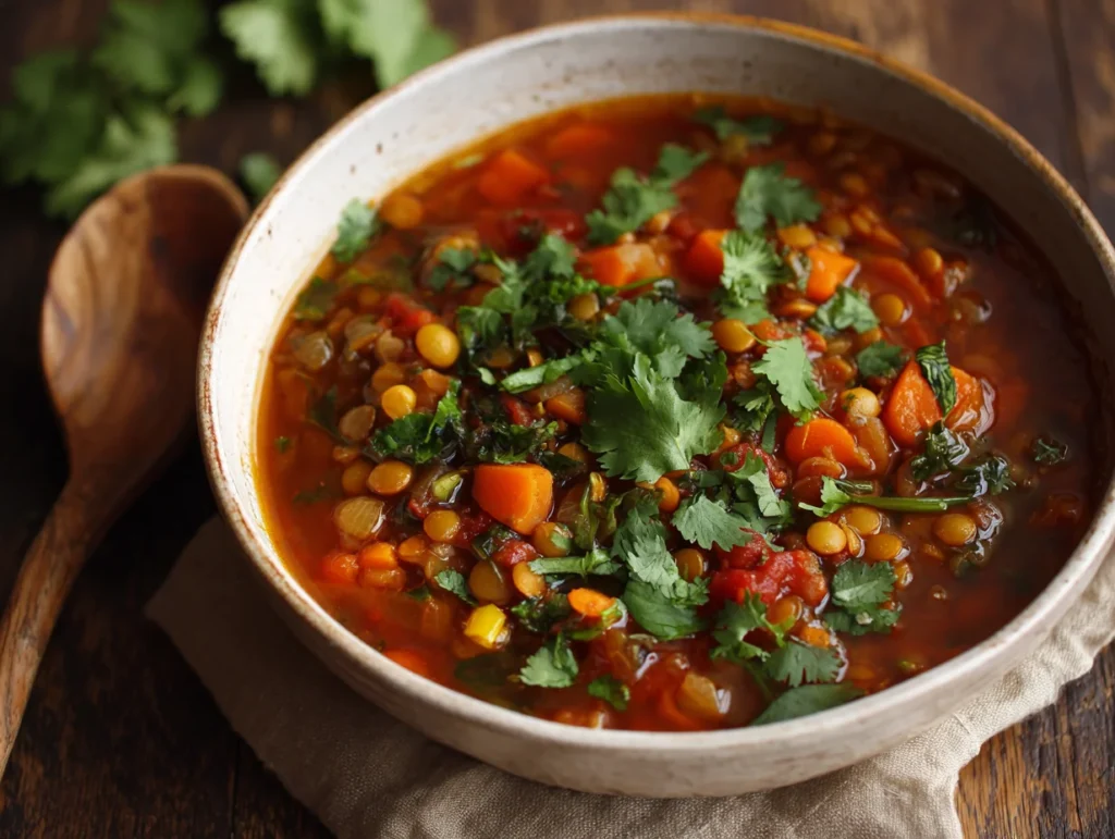 Budget-Friendly Lentil & Vegetable Soup