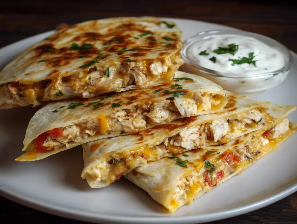 Creamy Chicken Quesadilla