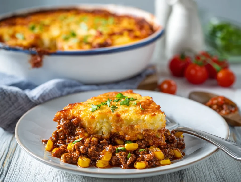 beef mince and sweetcorn casserole