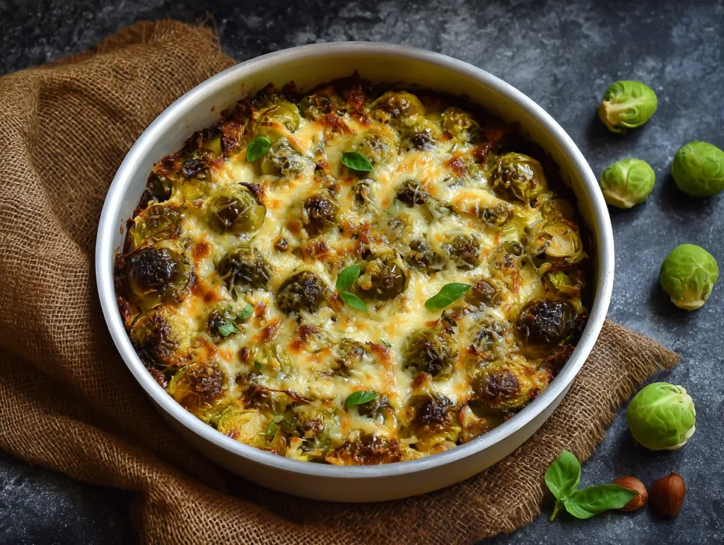 cheesy brussels sprouts