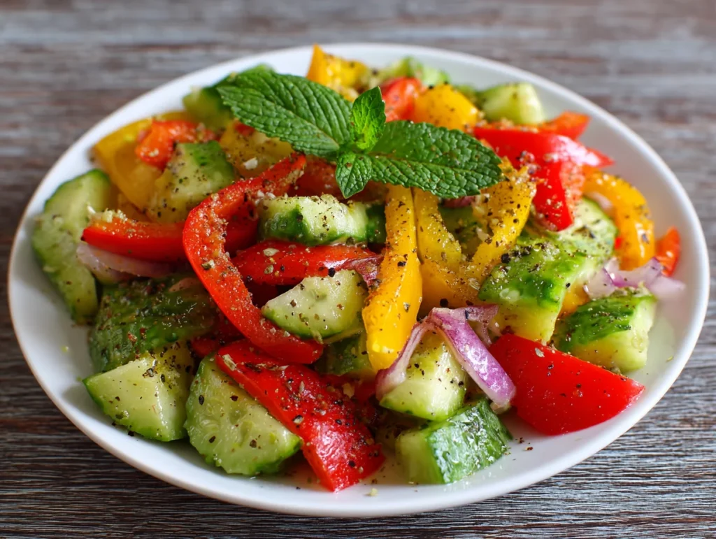 cucumber sweet pepper salad
