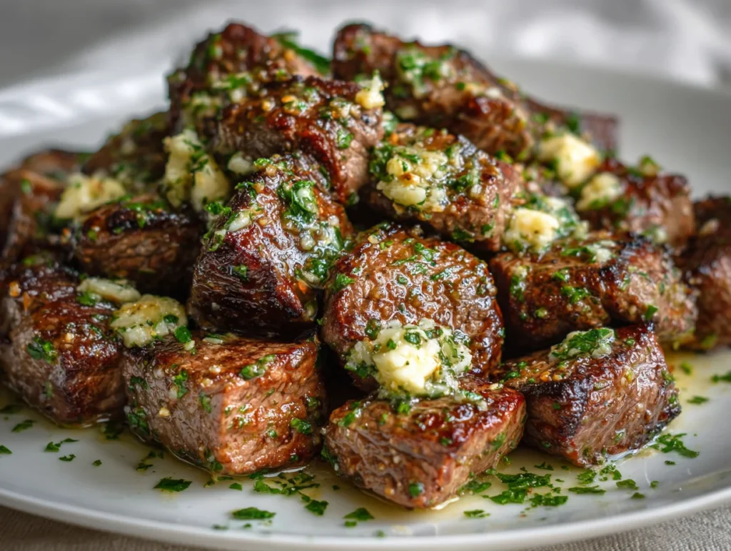 garlic butter steak bites