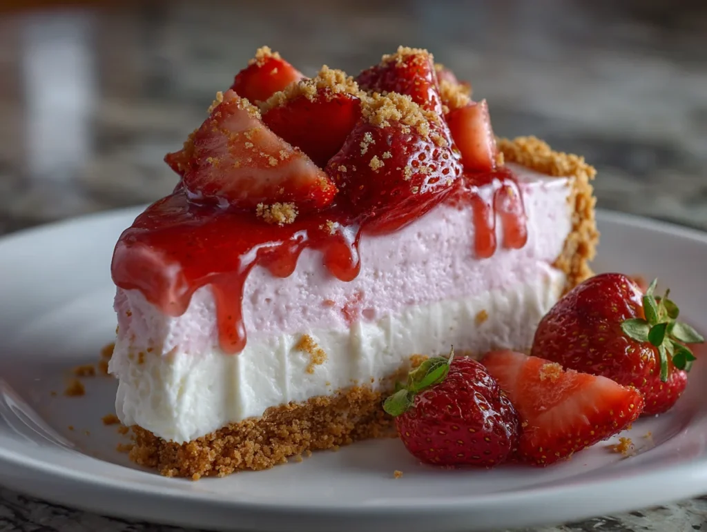 no bake strawberry cheesecake