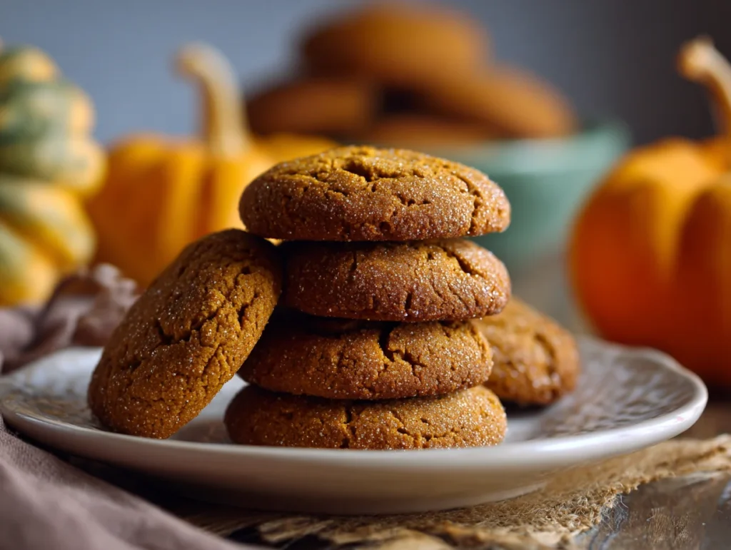 pumpkin gingersnap cookies