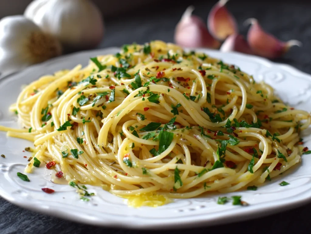 spaghetti aglio olio