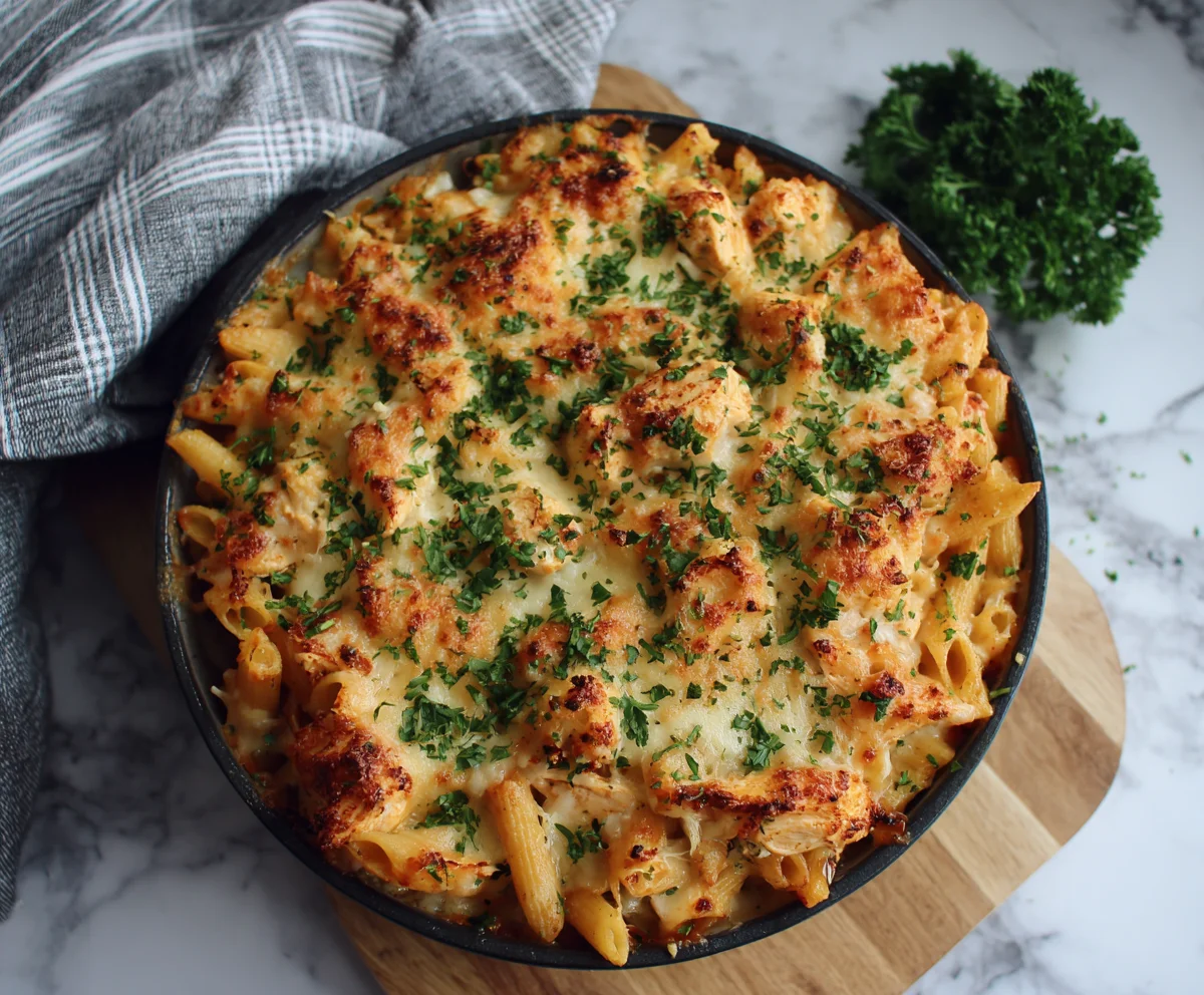 chicken pasta bake