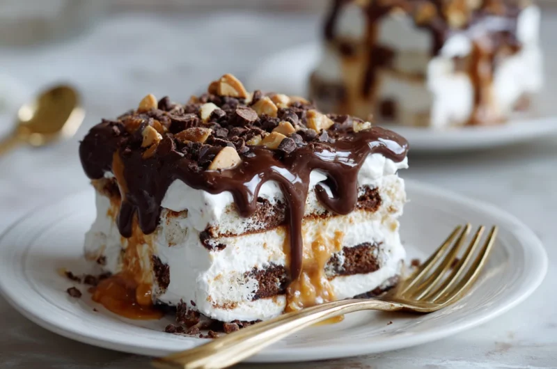Decadent Chocolate Peanut Butter Icebox Cake Recipe