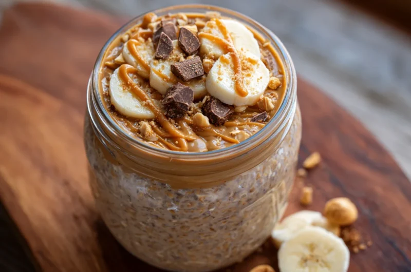 Delicious Peanut Butter Overnight Oats in Minutes
