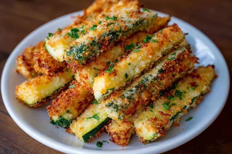 Crispy Parmesan Zucchini Fries in the Air Fryer