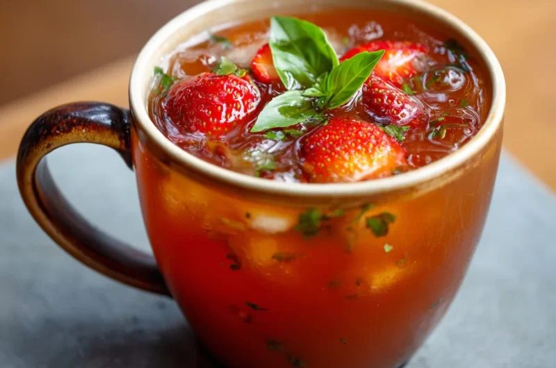 How to Make Strawberry Basil Iced Tea at Home