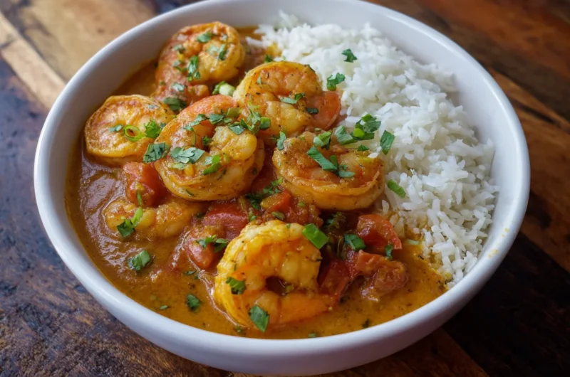Thai Shrimp Coconut Curry with Jasmine Rice