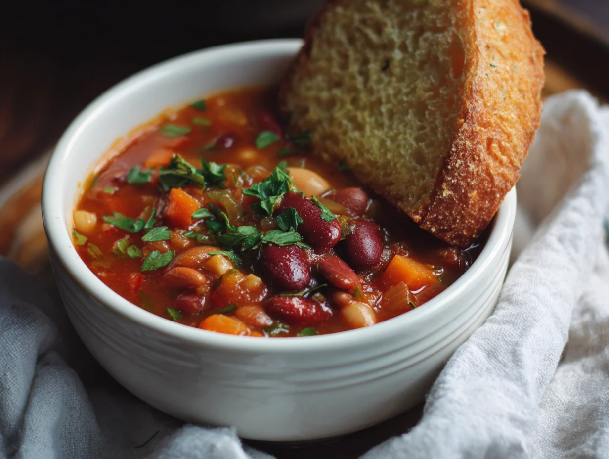 3 bean minestrone soup
