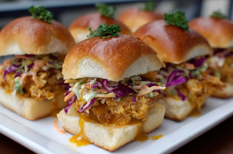 Quick and Easy Bang Bang Chicken Sliders Recipe