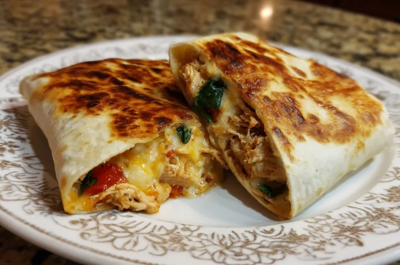 Healthy Cheesy Chicken Wraps Recipe