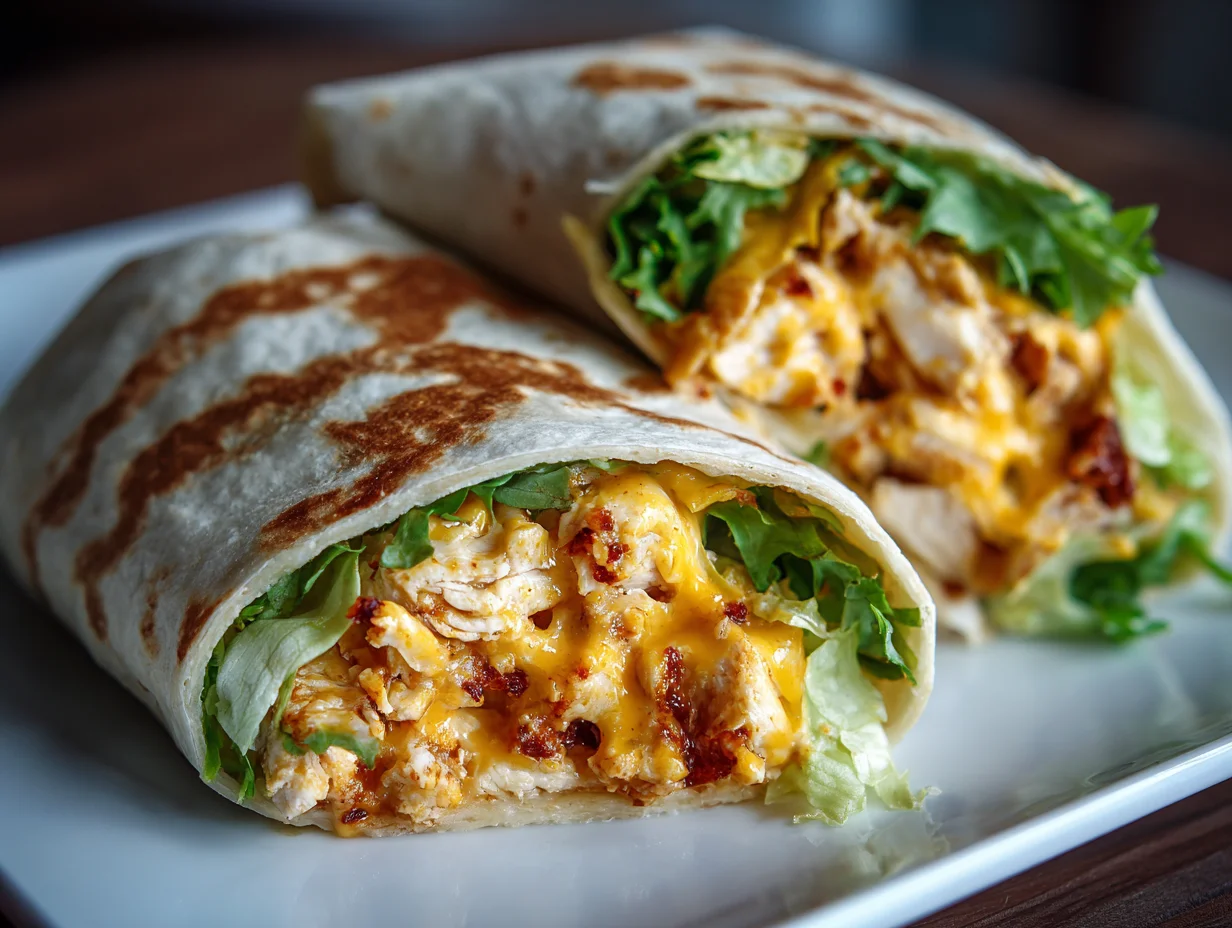 Cheesy Chicken Wraps