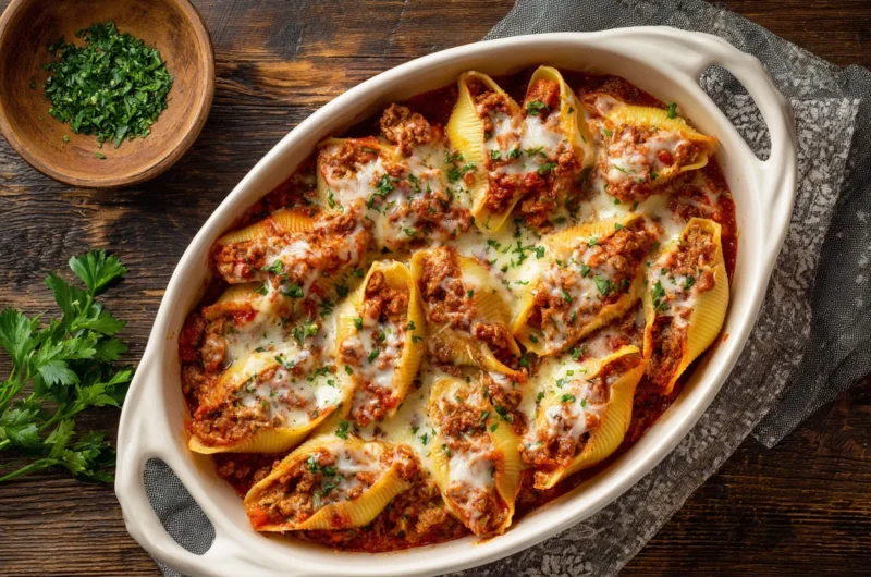 Easy Stuffed Shells With Meat Recipe Everyone Will Love