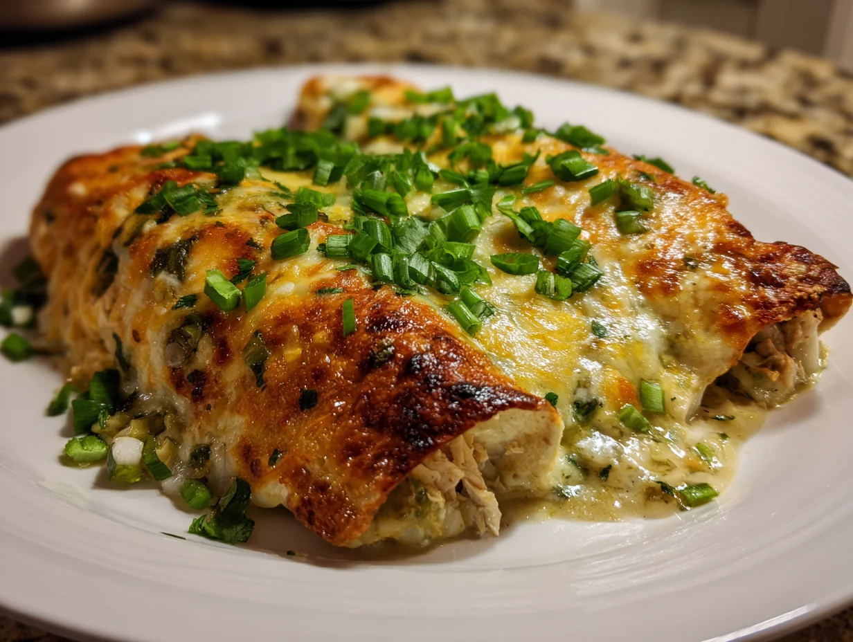 Green Chili Chicken Enchiladas