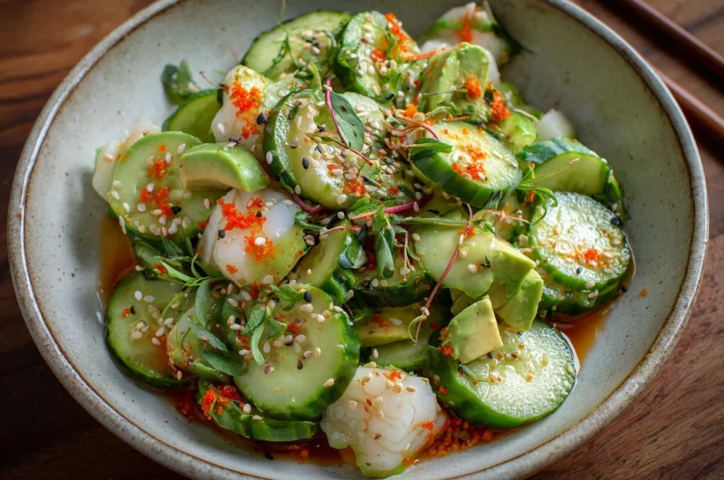 Easy California Roll Cucumber Salad Recipe