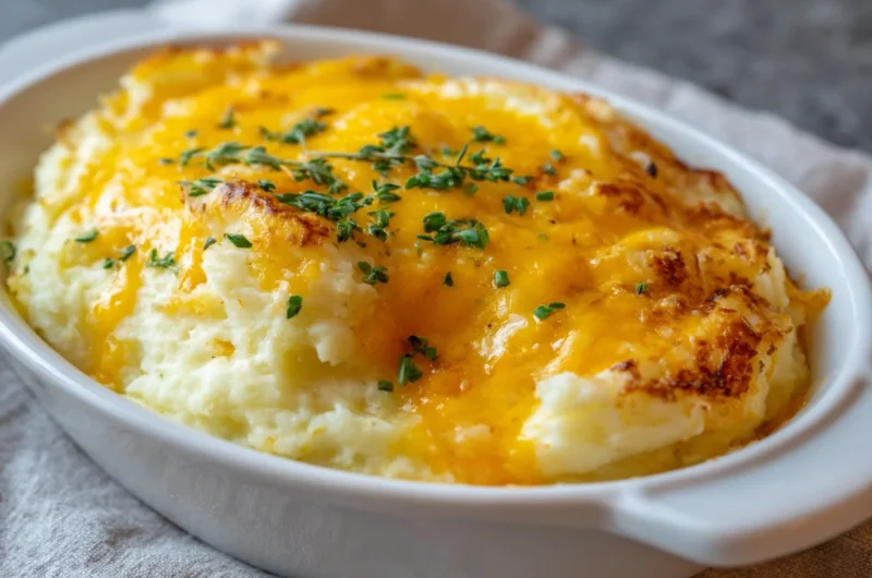 Cheddar Mashed Potatoes Recipe Creamy