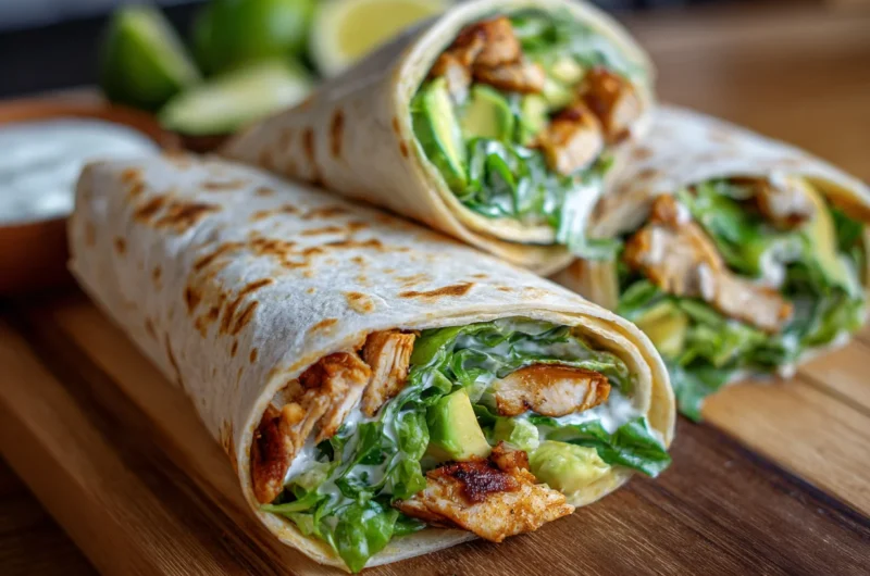 Easy Chicken Avocado Ranch Burritos Recipe