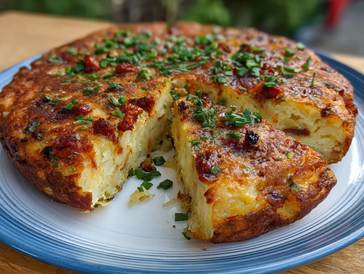 chorizo and chipotle potato cake