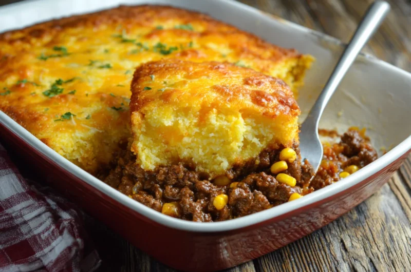 Homemade Cowboy Cornbread Casserole Recipe
