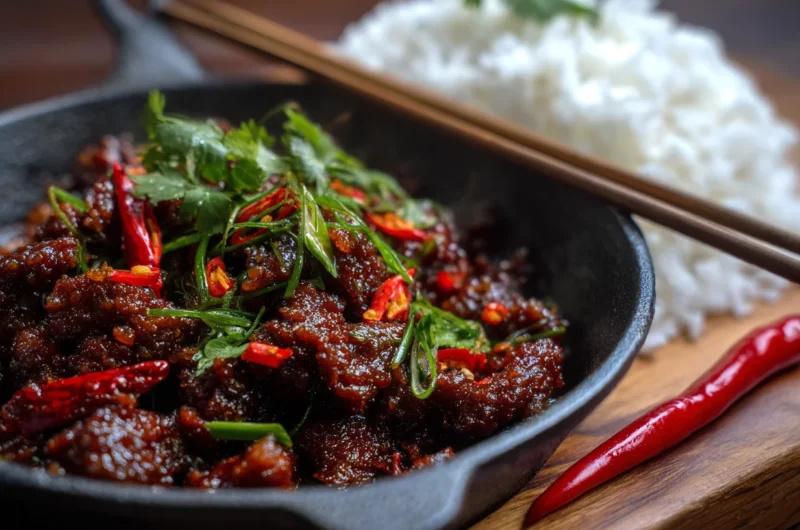 Restaurant-Style Crispy Chilli Beef Recipe