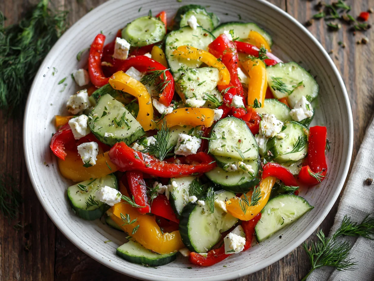 cucumber sweet pepper salad