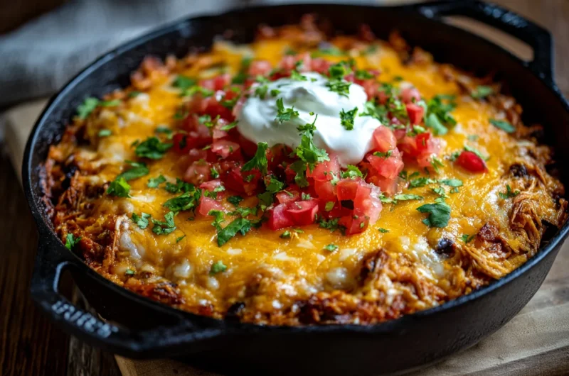 One-Pot Cheesy Enchilada Casserole Recipe