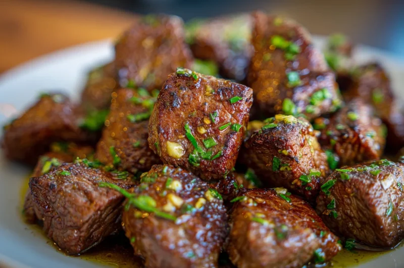Restaurant-Style Garlic Butter Steak Bites Recipe