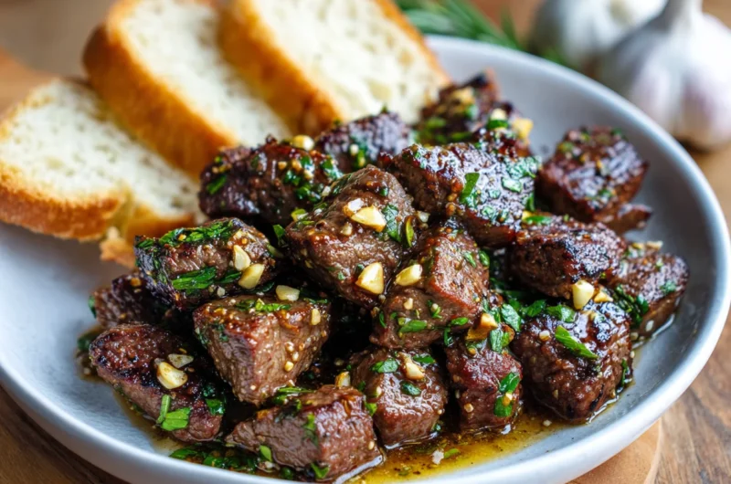 Low-Carb Garlic Butter Steak Bites Recipe