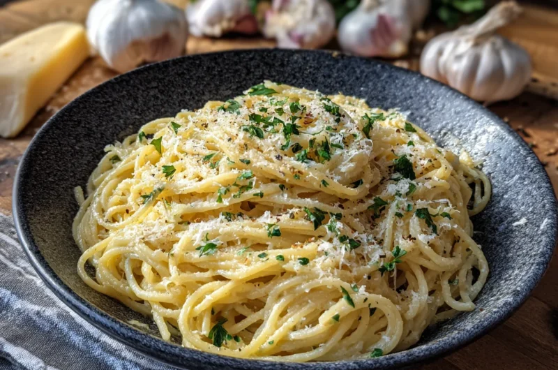Easy Weeknight Dinner: Garlic Parmesan Pasta