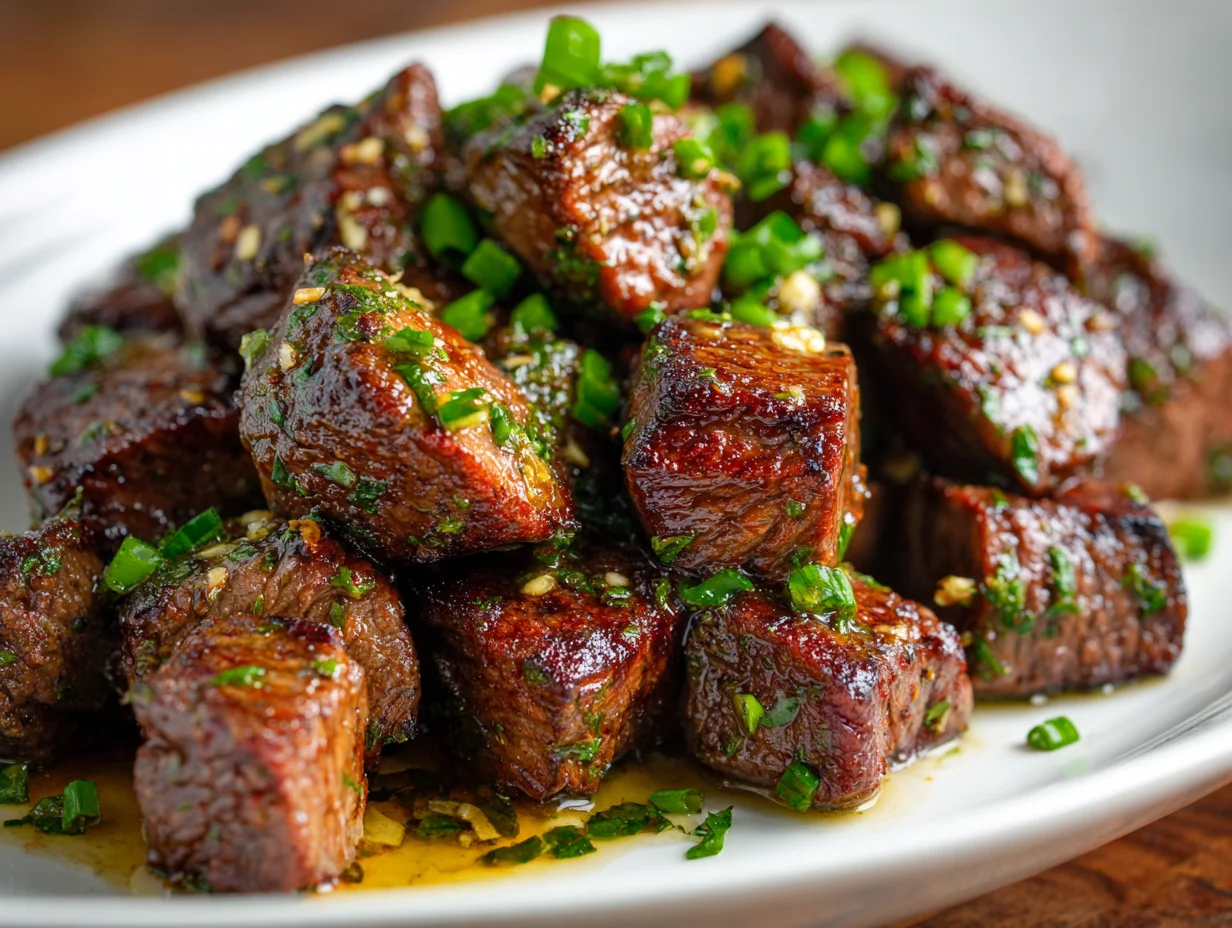 garlic steak bites