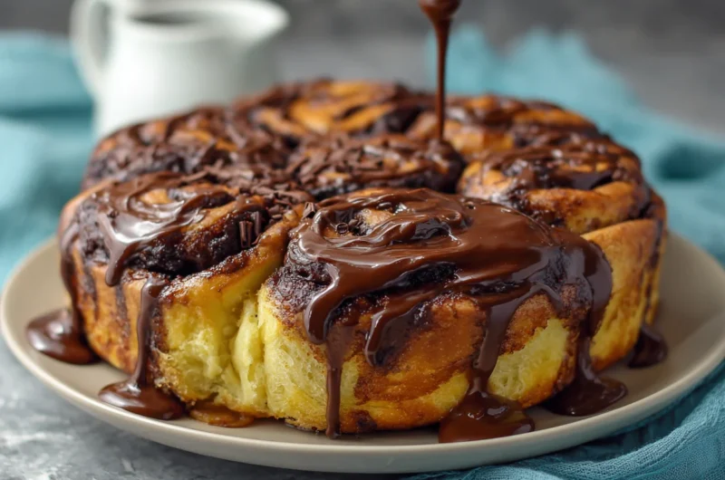 Simple Giant Chocolate Cinnamon Rolls Recipe