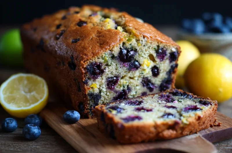 Homemade Lemon Blueberry Zucchini Bread Recipe