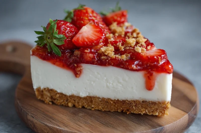 Quick and Delicious No Bake Strawberry Cheesecake