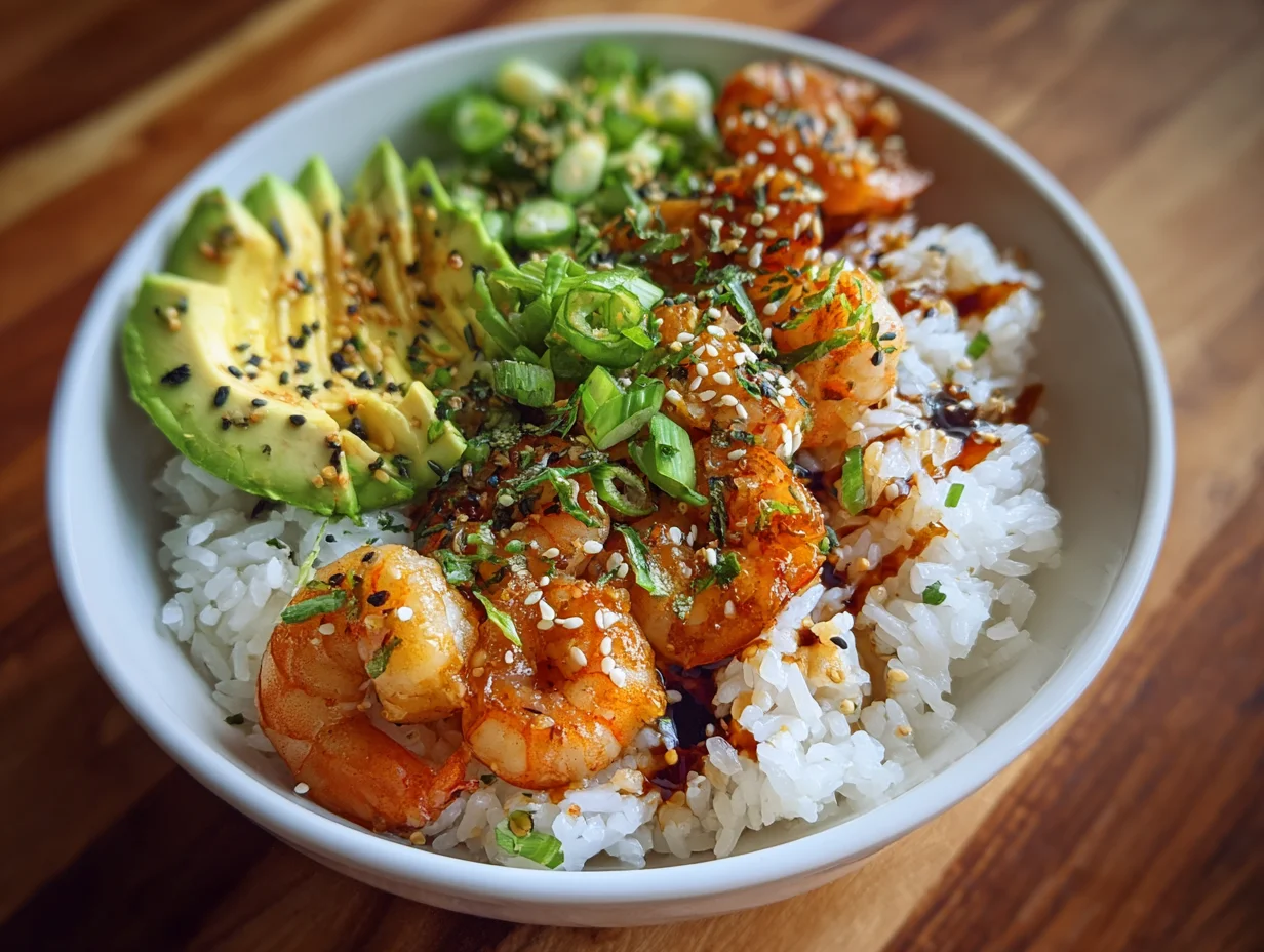 shrimp sushi bowl