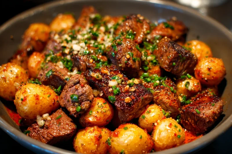 Juicy Steak Bites with Crispy Potatoes