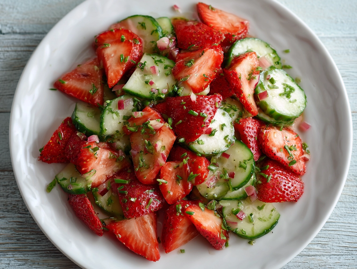 strawberry cucumber salad