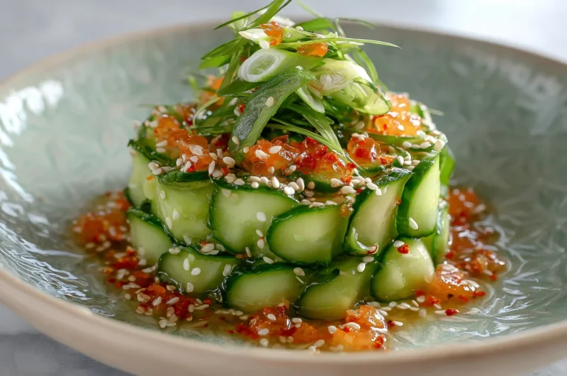 Crunchy & Flavorful Sushi Cucumber Salad Recipe