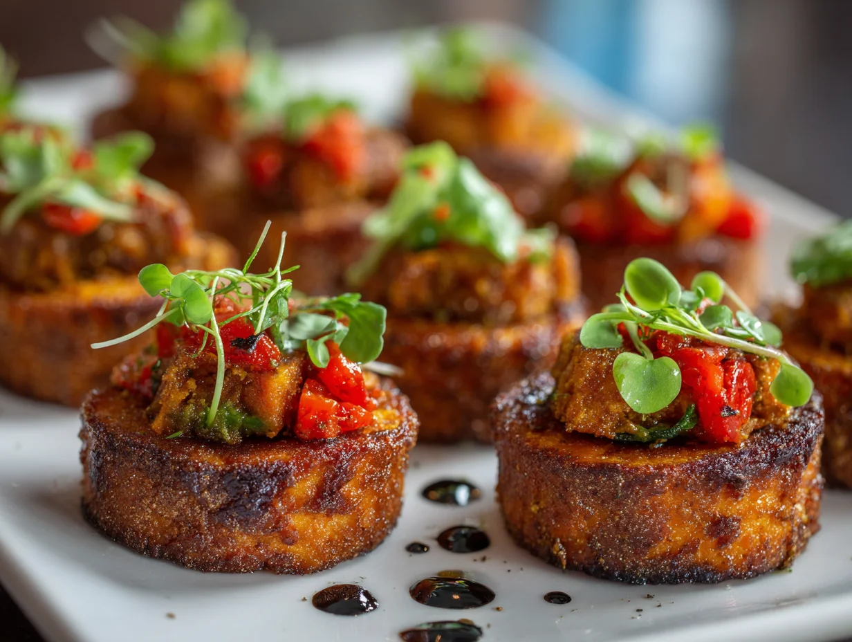 vegan sweet potato appetizers